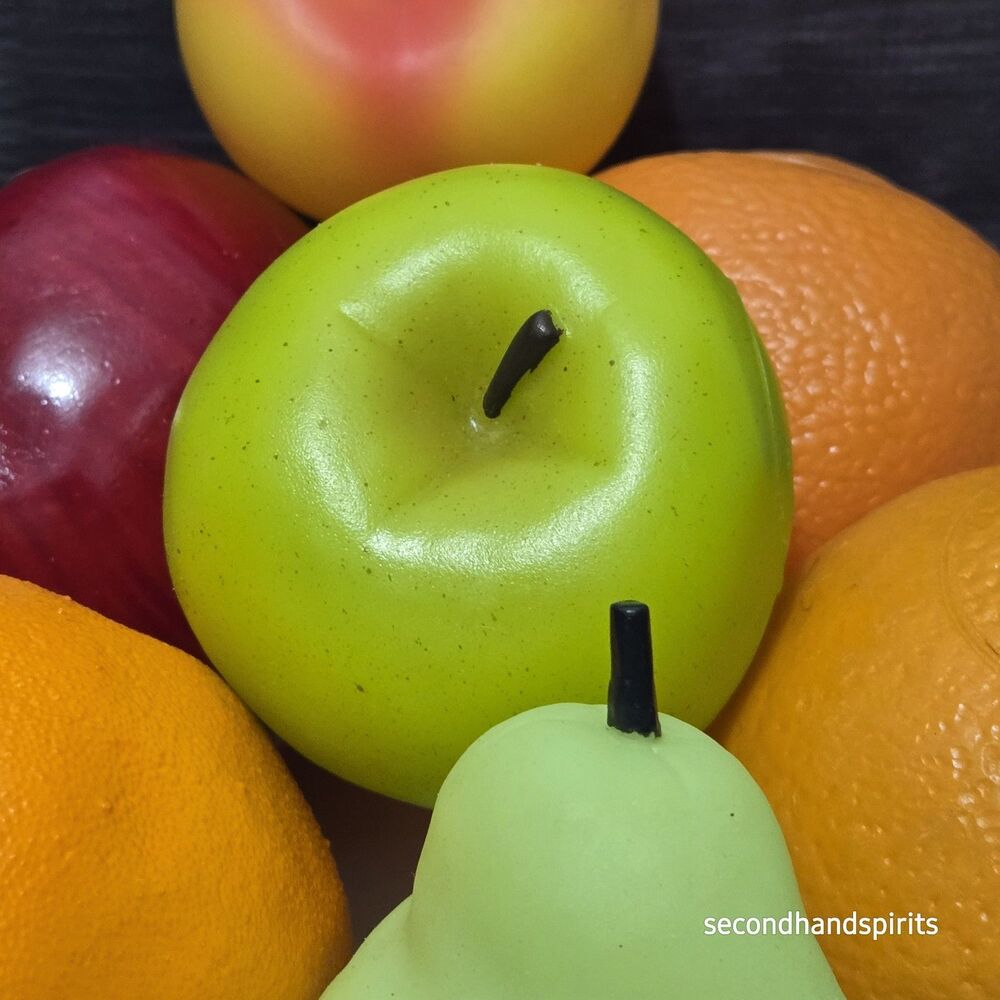 Realistic Artificial Faux Fruit Decor Lot of 7 Apple Pear Peach Orange